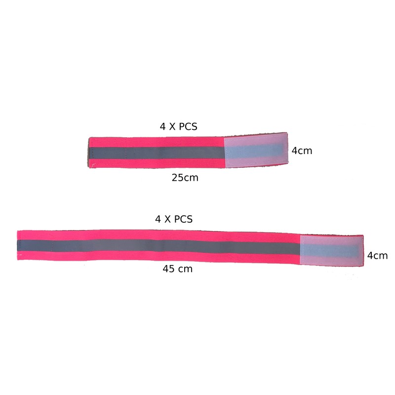 Speedyweb 8PCS Reflective Wristband/Belt/Armband/Ankle Strap, Suitable for Runners, Walkers, Cyclists