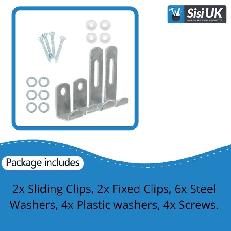 Large Picture Hanging Kit Solid Wall Plasterboard with Clip Set