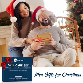 Skin Care for Men Gifts Set,Anti-aging Skin Care Kit for Tigten,Firm & Hydrate Skin,Retinol,Hyaluronic Acid Mens Self Care Facial Kit,Men Birthday Valentines Gifts for Him Boyfriend Dad Husband