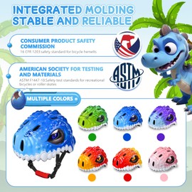 Safuty1st Toddler Helmet Kids Bike Helmet for Boys Girls 3D Adjustable Lightweight and Multi-Sports Scooter Cycling Roller Balance Bike