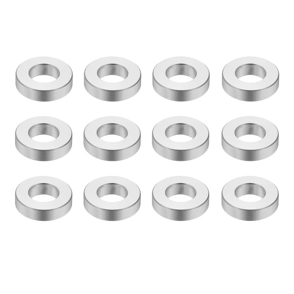 PATIKIL 12PCS Aluminum Spacers, 1/2 x 1 Metal Spacers Aluminum