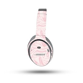 MightySkins Skin Compatible with Bose QuietComfort 35 II Headphones - Silky Pink | Protective, Durable, and Unique Vinyl Decal wrap Cover | Easy to Apply, Remove, and Change Styles