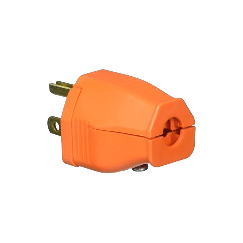 Leviton 3W101-OR 003-3W101-0OR 2 Pole 3 Wire Orange Grounding Plug,