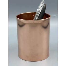 Copper Pencil Holder Pen Cup 7th Anniversary Gift Professional Desk Set Up