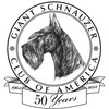 CafePress Giant Schnauzer Club of America Logo Square Sticke Square