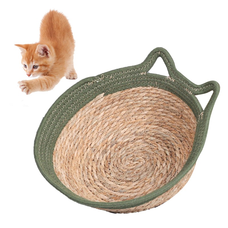 Hand Woven Cat Nest Breathable Round Cotton Rope Woven Warm