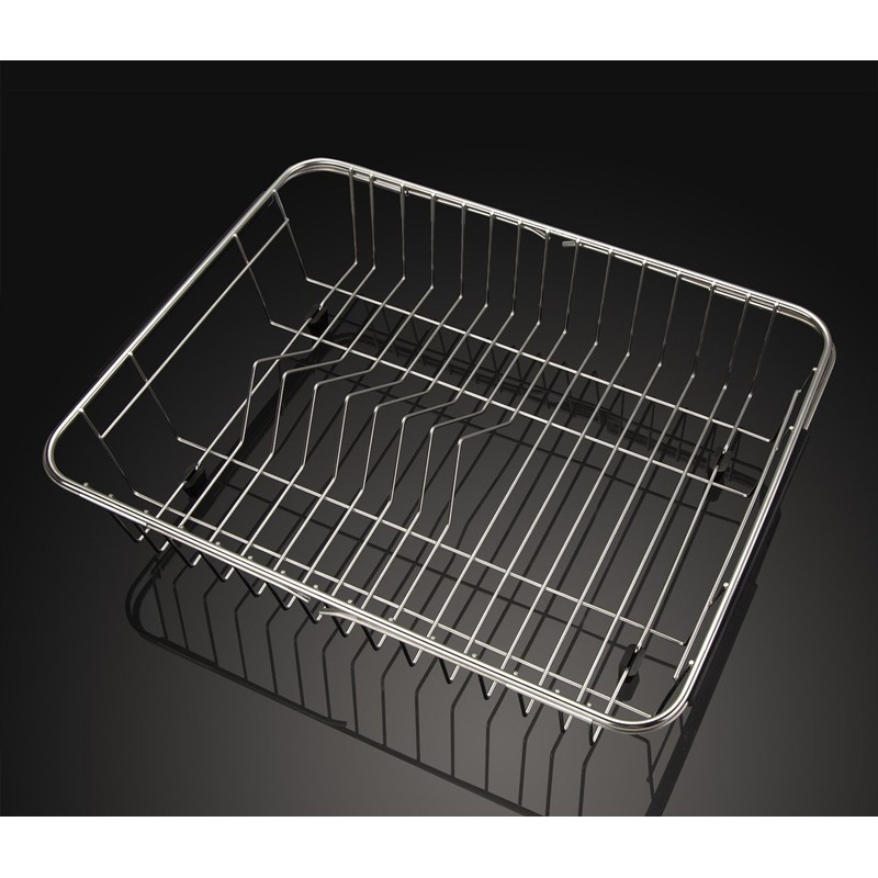 SANNO Expandable Dish Drying Rack Over The Sink Dish Drainer