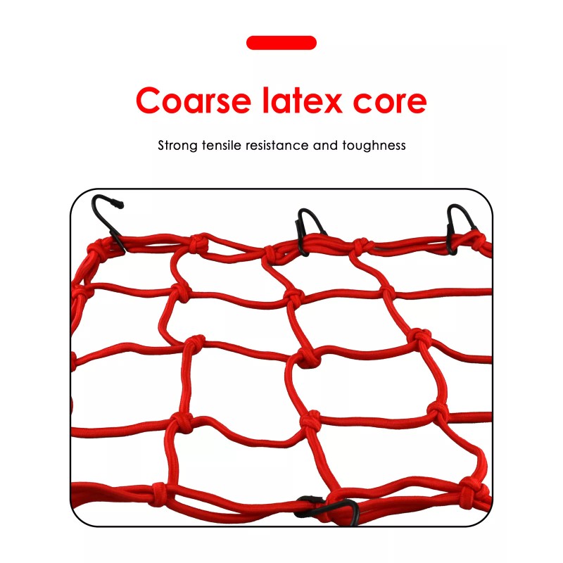 Unbranded 2X Cargo Net Motorcycle Helmet Mesh Luggage Tie Down
