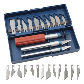 Kit Exacto NOTOU 26 Piezas Cuchillas Intercambiables con Estuche Aluminio