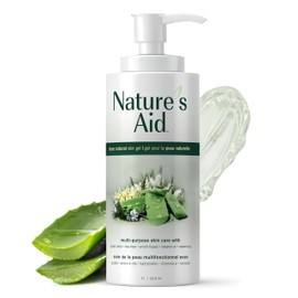 Nature's Aid Nature's Aid Original Skin Gel: Award-Winning Multipurpose Skin Gel Formula Featuring Aloe Vera Gel Extract - 3X Factor. Works for After Sun Care, Dry, Flaky & Itchy Skin, Skin Rashes, Bug Bites & Stings. For Face, Skin & Hair. 1 litre