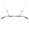 plzzree 48'' LAT Pull Down Bar: Rotating Double Hooks for