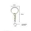 150 Sets 25 mm Key Ring with Chain Key Ring