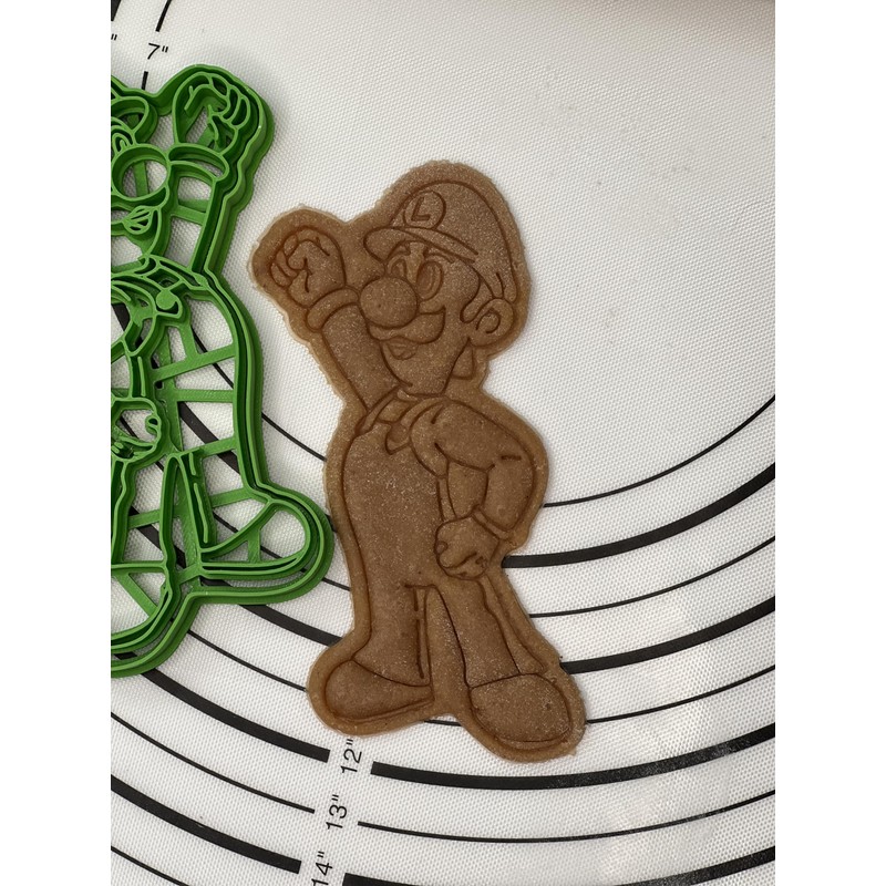 Cool Luigi Cookie Cutter & Mold Produced by 3D Kitchen