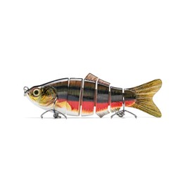 Extra Large Swim Bait Slow Sinking Multi Jointed Fishing Lures Bait,6 Segment Giant Fishing Lures,Crankbaits Swimbaits with Treble Hook