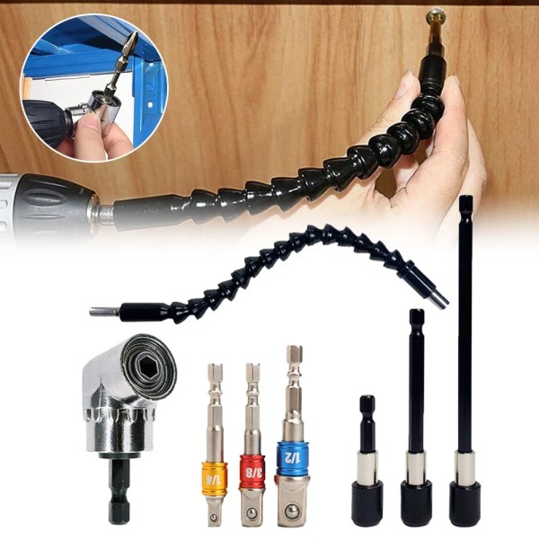 Unbranded 105° Right Angle Extension Drill Adapter Impact Driver Hex