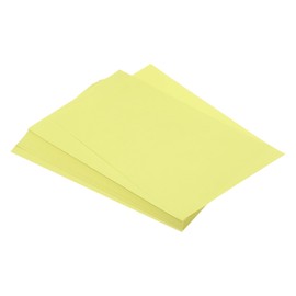 QUARKZMAN 125 Sheets A4 Coloured Printing Copy Paper Origami Paper Printer Paper 80gsm for Printing, Copying Documents, Crafts, Light Yellow