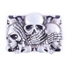 The Three Skull Art Design Cowboy Belt Buckles