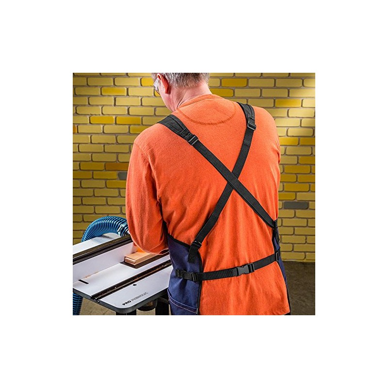 ROCKLER Cross-Back Shop Apron | Woodworking Apron for Men with