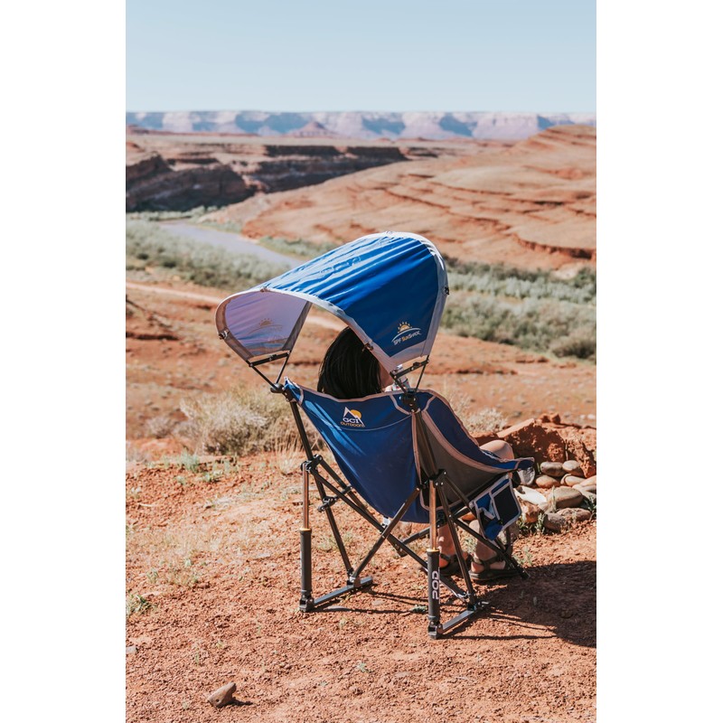 GCI Outdoor Pod Rocker Outdoor Rocking Chair with SunShade Canopy
