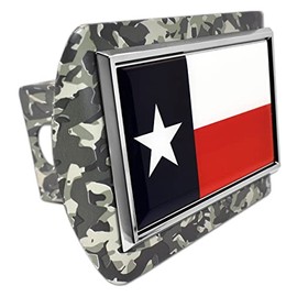 Elektroplate State of Texas All Metal Urban Camo Hitch Cover for Trucks and SUVs | Fits Standard 2" Trailer Hitch Receivers | Premium Weatherproof