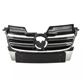 WenQi Fit 2005-2010 VW Volkswagen Jetta MK5 Sedan Front Upper Chrome Grille 05-10 06