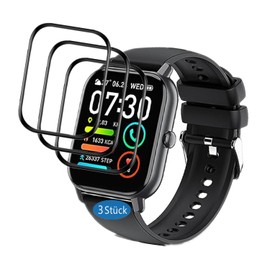 Frgnie Screen Protector Compatible with P66D Smartwatch 1.85 Inch (Pack of 3) 3D Curved Full Cover Screen Protector Compatible with Aptkdoe/Ddidbi/Dotn/Poounur/Sudugo P66E Smartwatch Film