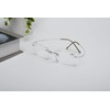 Eyekepper Titanium Rimless Reading Glasses Readers Men Silver