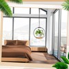 Geelin 4 Pack Plant Hanger with Wood Base Hanging Window