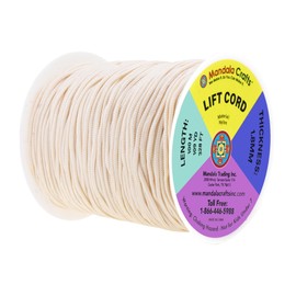 Mandala Crafts 1.8mm Egg Shell Blind Strings Lift Shade Cord - 109 Yards Braided Nylon Cord for Roman Shades, Curtain String, and Blinds Repair or Replacement