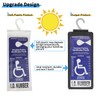 Yuoyar Ultra Transparent Handicap Placard Holder for Auto - Durable