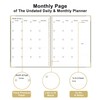 Qzyoneei Undated Daily Monthly Planner for 2025 2026 - A4