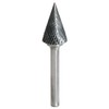 KS Tools 515.3276 Hard metal tip cone milling burr form