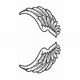 Festival Makeup M159 Angel Feathers, Mini (8.7 cm x 5 cm)