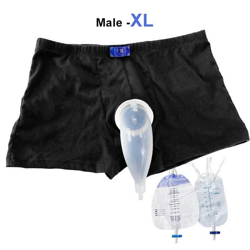 Male External Urine Collector for Bedside & Travel Use –