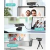 Vsofiot Webcam, 1080P Pro HD Webcam with Stereo Microphone, 110°