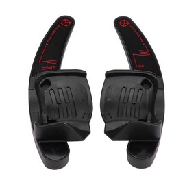 2pcs Steering Wheel Shift Paddle, Car Blade Shifter Extension Shift Switch Paddle for V-W CC G-olf 6 Pa-ssat B6 Jetta MK5(Red) steering wheel