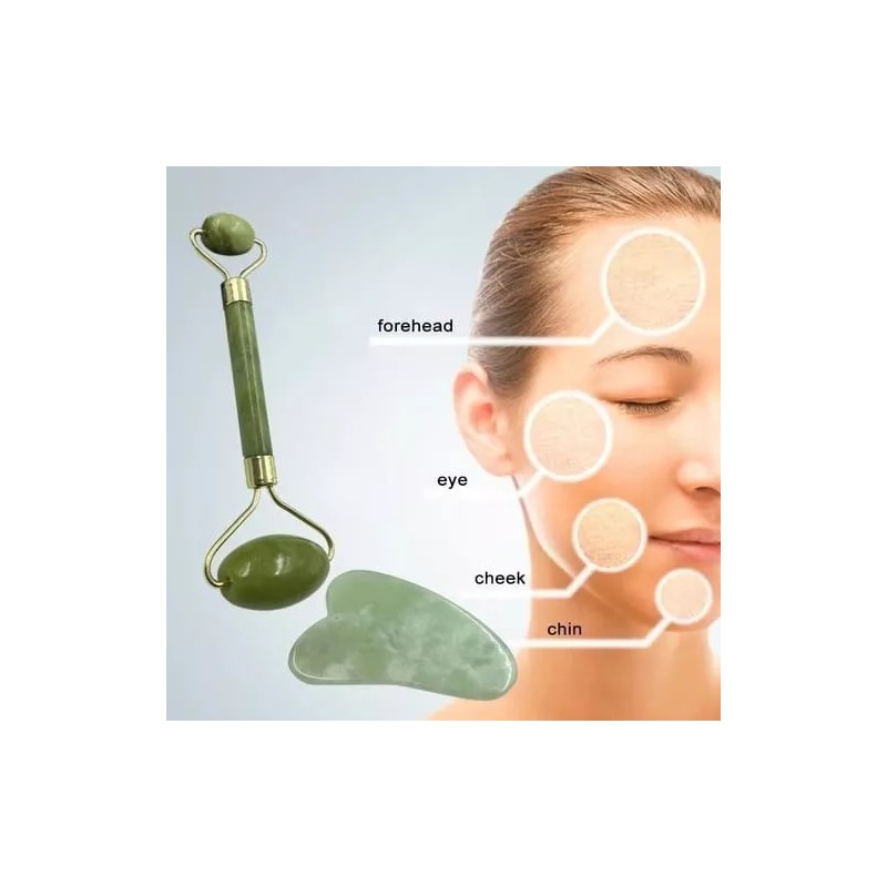 Codalis Rodillo Jade + Guasha + 10 Mascarillas Faciales Skin