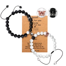 Matching Bracelet for Couples Friendship Birthday LongDistance Pinky Promise Bracelets Gift for Him Her Cute Unique Jewelry Gift for Boyfriend Girlfriend Husband Wife Valentine's Day Christmas