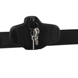 Perfect Fit Silent Key Holder Police Duty Belt Key Keeper Handcuff Key Holder Black Nylon