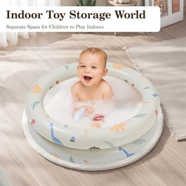 Piscina Inflable para Niños de 88cm x 26cm, Piscina Hinchable Plegable Espesada, Minipiscina Familiar de Estilo Coqueto para Interior o Exterior,