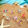 40Pieces Mini Resin Axolotl Miniature Figurine, Luminous Resin Axolotl Charm