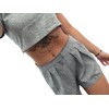 4 Sheets Breast Tattoo, Underboob, Anlers, Roses Flowers - Rosie4