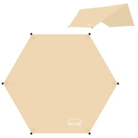 Tent Underlay Waterproof Tent Tarpaulin Ultralight Tent Floor with Eyelets Tarp for Hammock Outdoor Awning Ground for Yard Sand Beach Picnic Camping Tarp 3.3 x 3.3 m