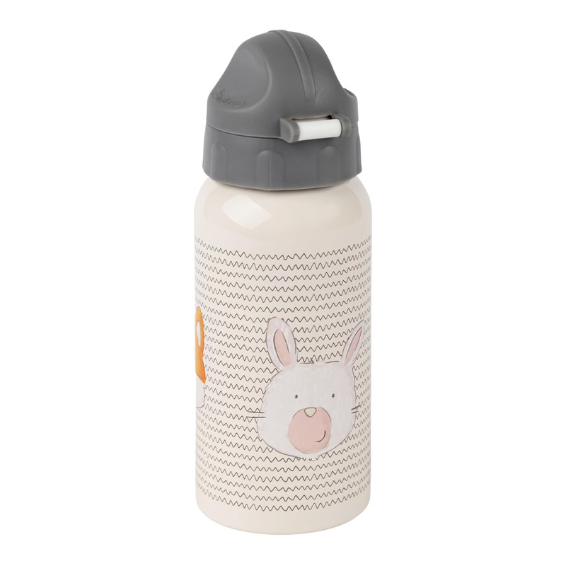 SIGIKID Nursery Set Drinking Bottle and Lunch Box Pink/Beige Rabbit,