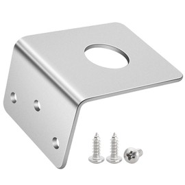 Anina L Bracket for NMO Antenna Mount 3/4 Hole Stainless Steel Bracket Compatible with Car Truck Heavy Duty L-Shaped for Mobile Radio Antennas