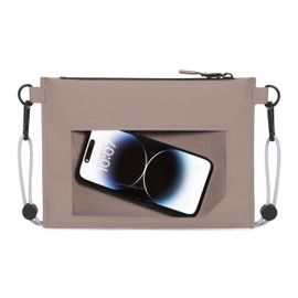 Johnny Urban Waterproof Phone Pouch Beige - Alfie - Waterproof Bag for Valuables - IPX6 Crossbody Dry Bag for Beach, Paddle Board, Boat, Travel - Holiday Essentials