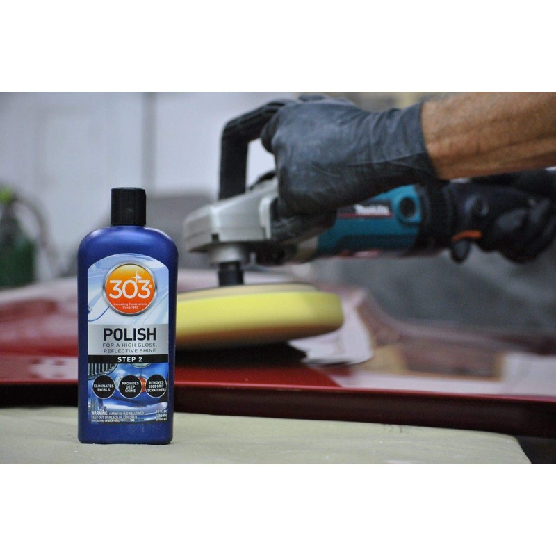 303 Polish - for High Gloss, Reflective Shine - Eliminates