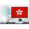 Wooden Sign Hong Kong Flag 18 x 12 cm Retro