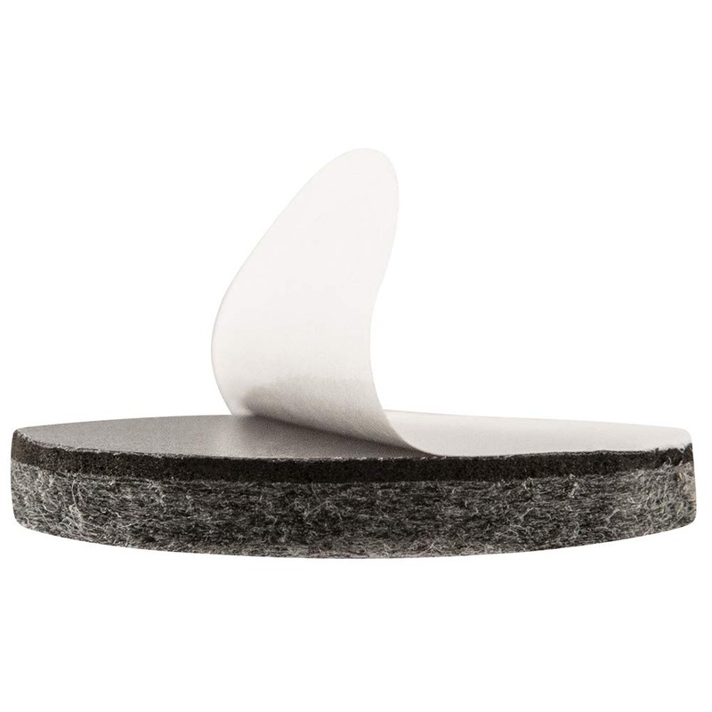 SOFTTOUCH 1" Round Heavy Duty Self Stick Felt Furniture Pads