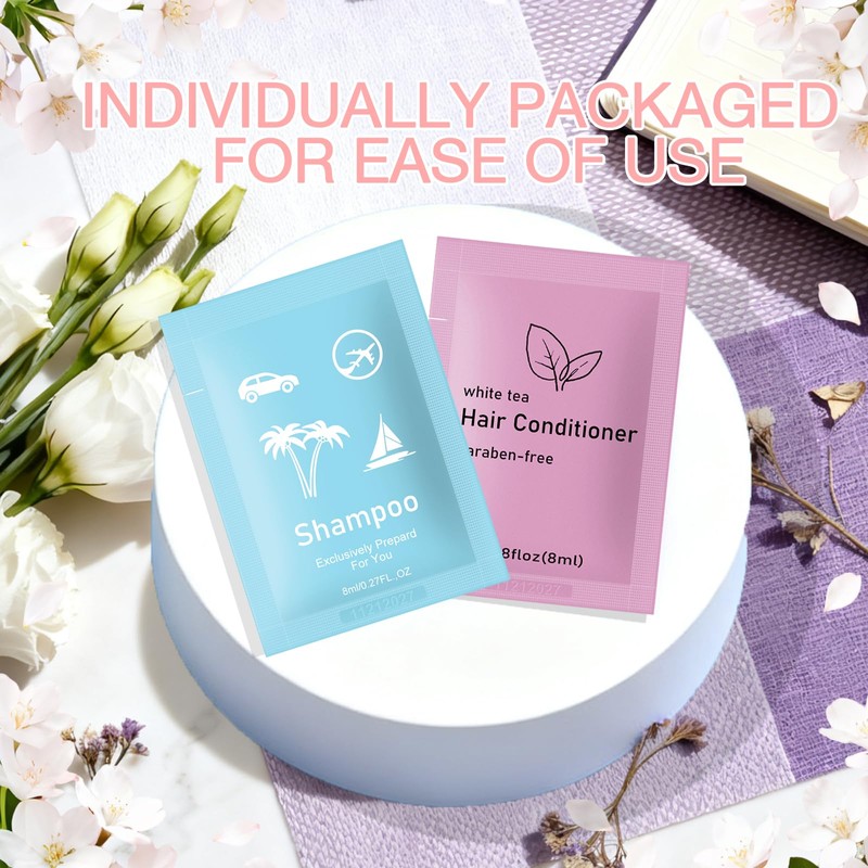 100Set Travel Shampoo and Conditioner Bulk,Shampoo Conditioner Set Travel